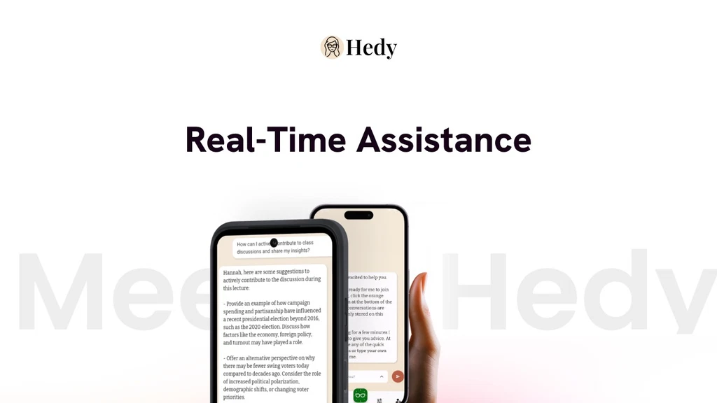 Hedy AI for Real-Time Assistance