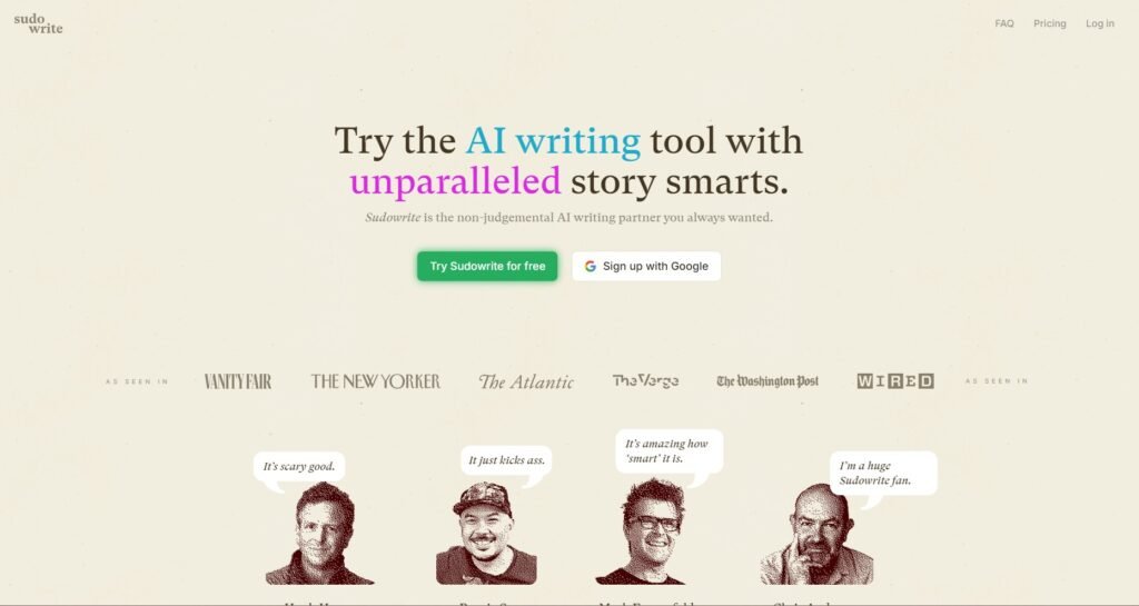 Sudowrite: Best for Creative Writing